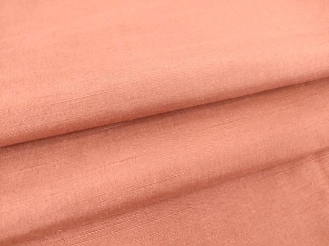 平和屋着物▽結城紬 単衣 真赭色 正絹 逸品 DAAV5542az 平和屋オンライン