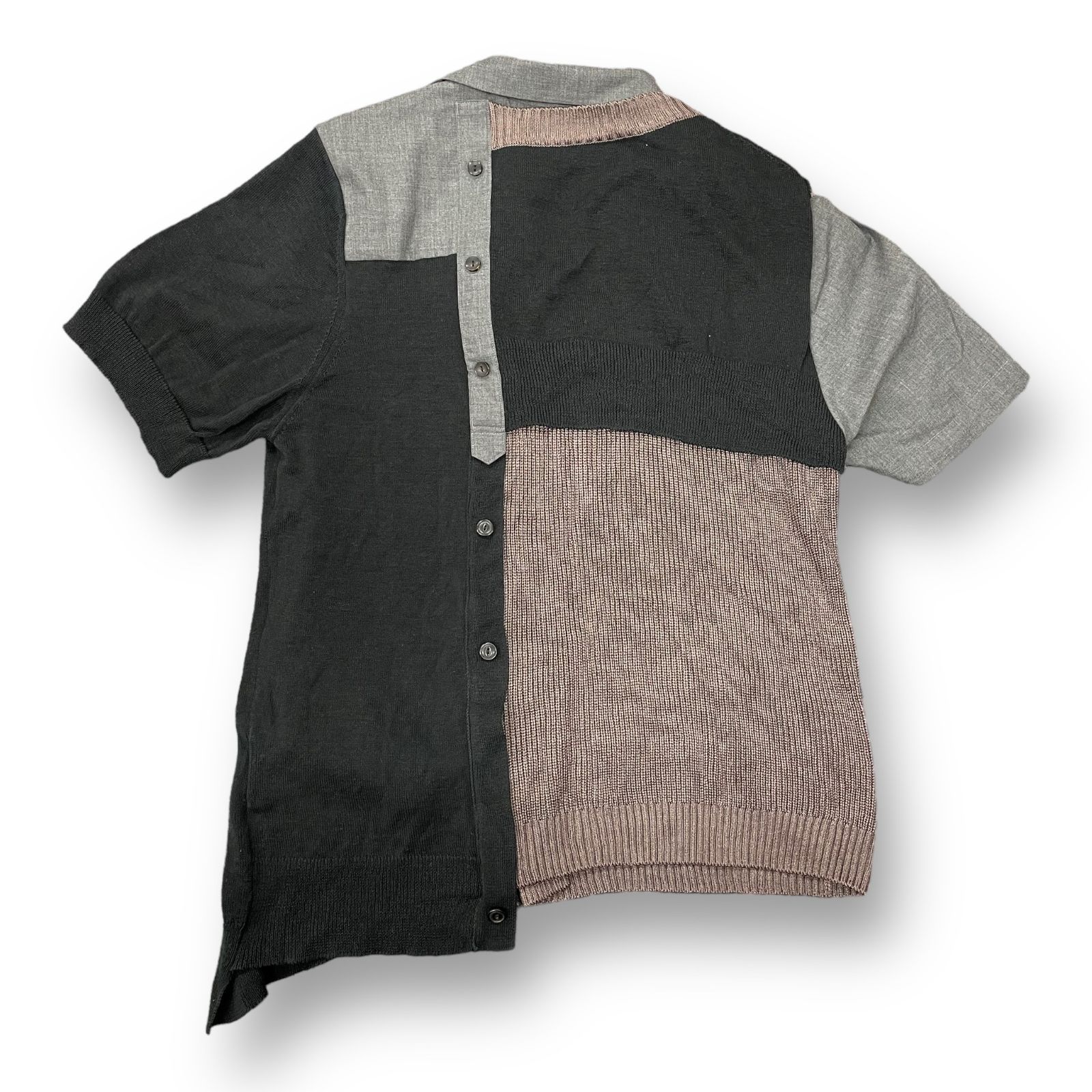 定価72600円 KOLOR 21SS レーヨンコード S/S Knit ニット 切替え 