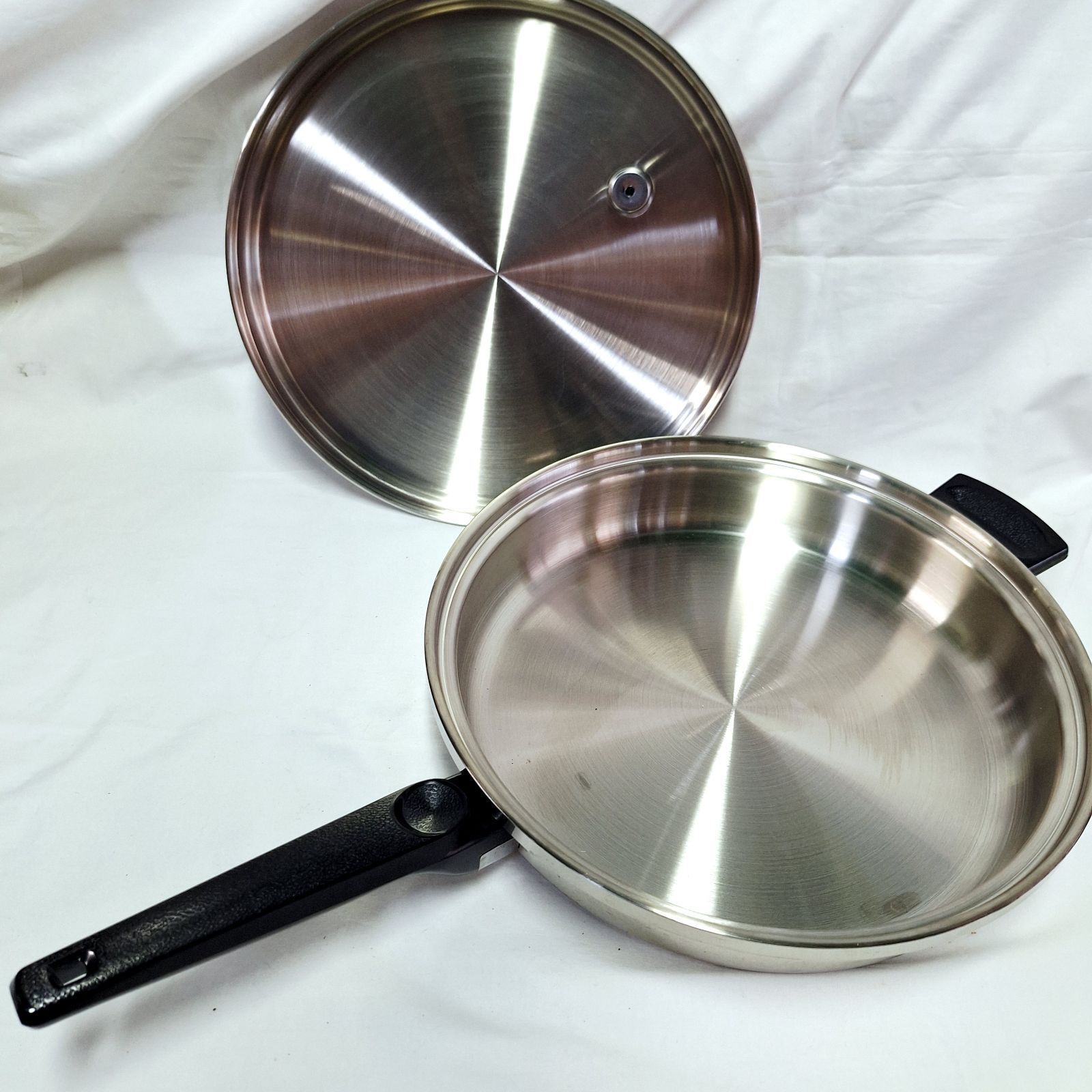 EHP EKCO Ambassador USA製 高級ステンレス鍋、蒸し器セット 未使用☆EKCO Home Products USA製 フライパン 鍋 蒸し器 高級