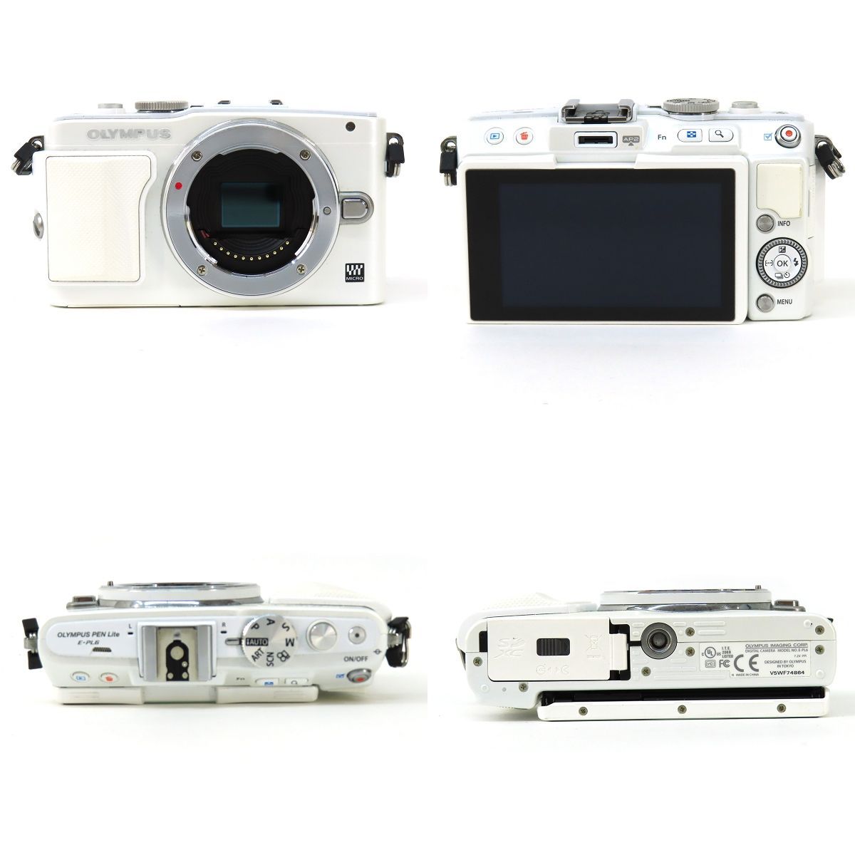 値下げ】OLYMPUS 青白い E-PL6 ダブルズームキット WHITE