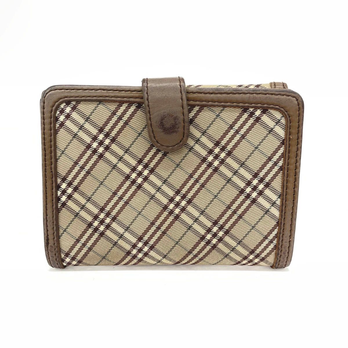 BURBERRY BLUE LABEL ダブルホック 財布 ベージュ系 - メルカリ
