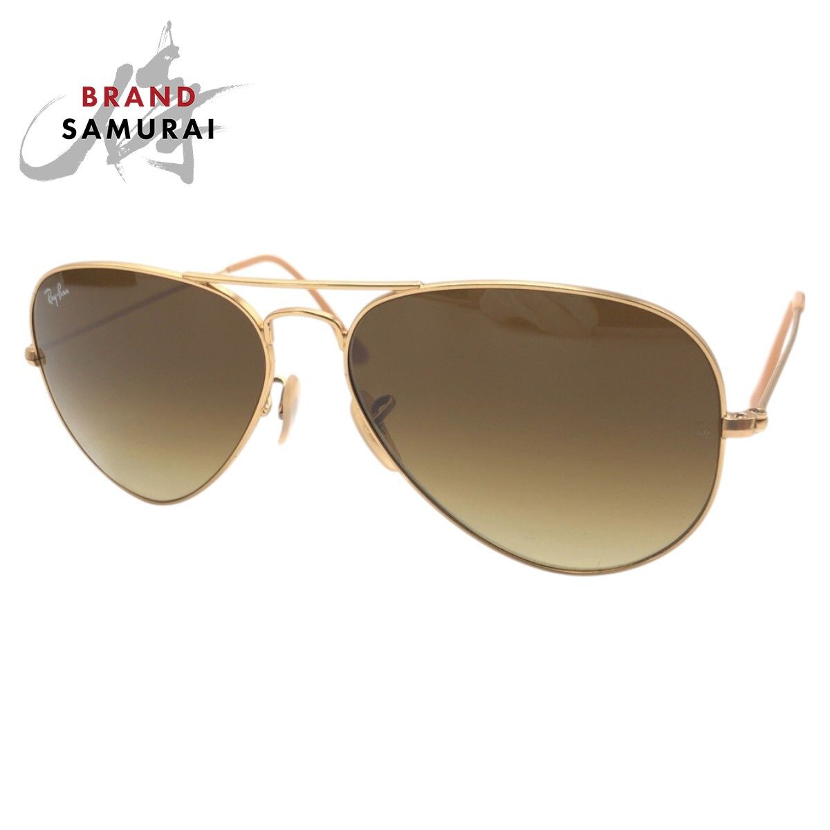 Ray-Ban レイバン アビエーター ゴールド ブラウン メタル RB3025 58□14 3N サングラス 男女兼用 メンズ 502599