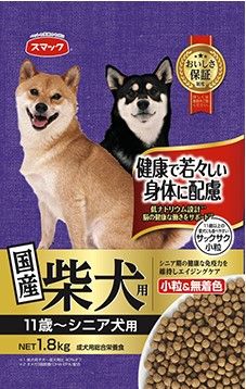 【同梱不可】【5個セット】 スマック 柴犬用 シニア犬用 1.8kg