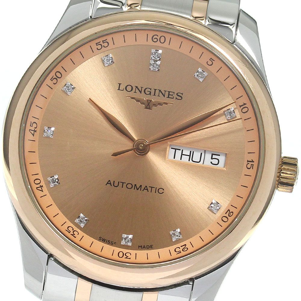 ロンジン LONGINES L2.755.5 マスターコレクション デイデイト 自動巻き メンズ良品_823874
