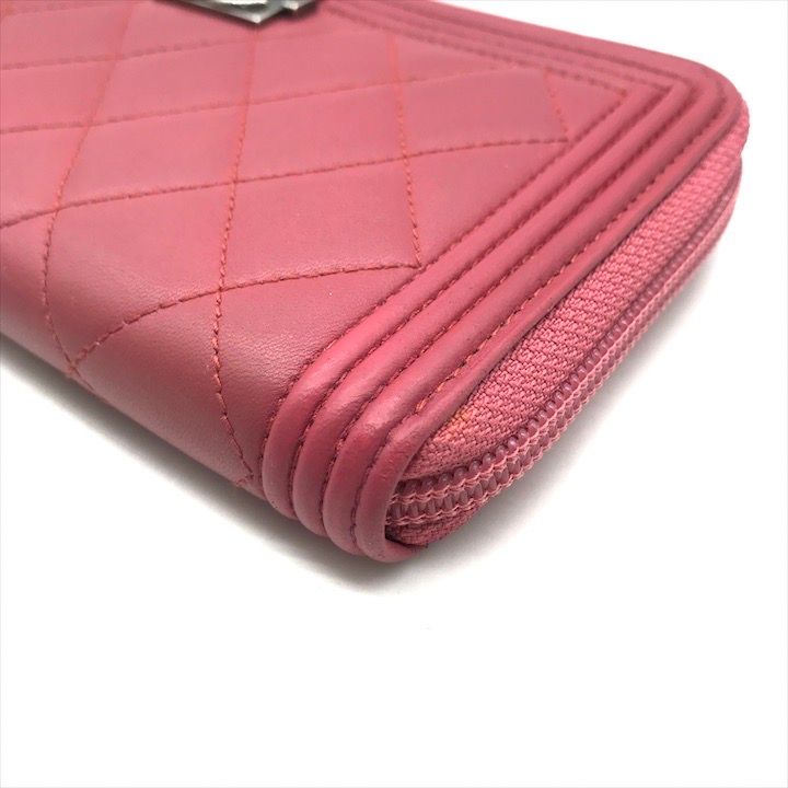 良品 CHANEL シャネル ボーイシャネル ココマーク ラムスキン  