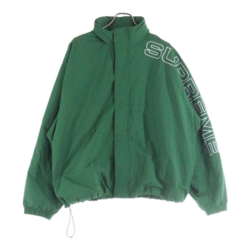 SUPREME シュプリーム 24AW Spellout Embroidered Track Jacket スペルアウト ジップアップトラックジャケット グリーン