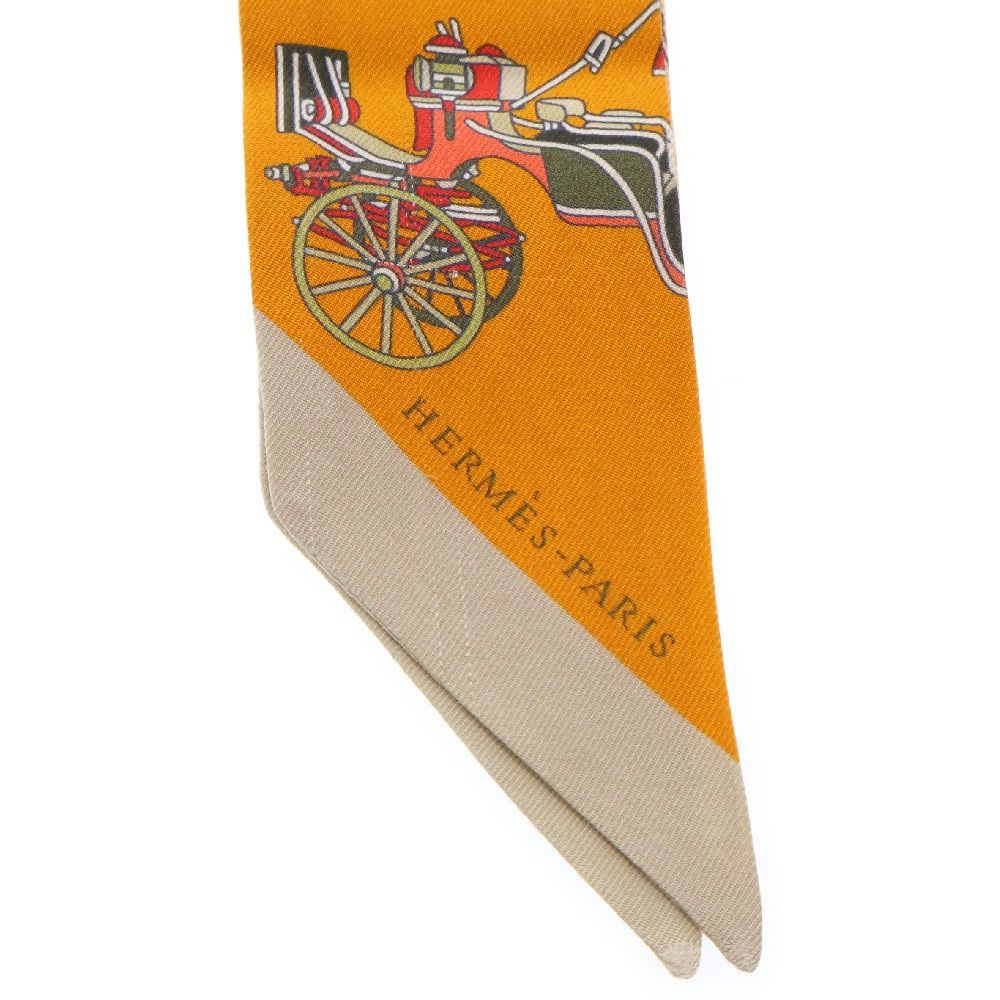 HERMES (エルメス) VOITURES EXQUISES ツイリー 精巧な馬車 シルク