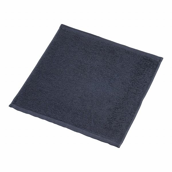 おしぼりタオル 黒 340×340mm スレン染め 入数：1セット(12枚入) POS8901