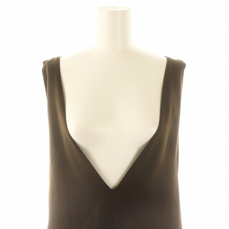 ノーブル NOBLE 24AW ストレートVネックワンピース ノースリーブ