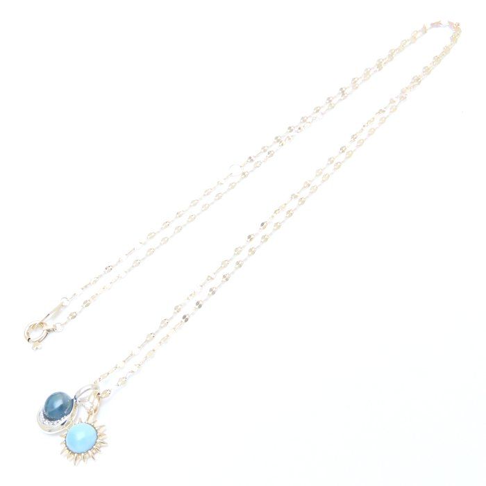 STAR JEWELRY スタージュエリー ネックレス ラリマー トパーズ