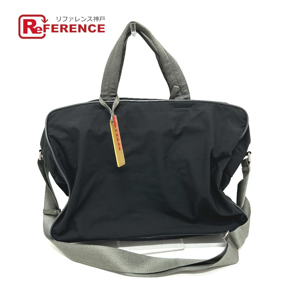 PRADA プラダ ボストンバッグ ロゴ 4V0369 ナイロン ブラック