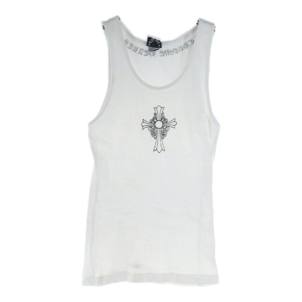 オールド クロムハーツ タンクトップ CHROME HEARTS (クロムハーツ) OLD TANK TOP クロスロゴ タンク