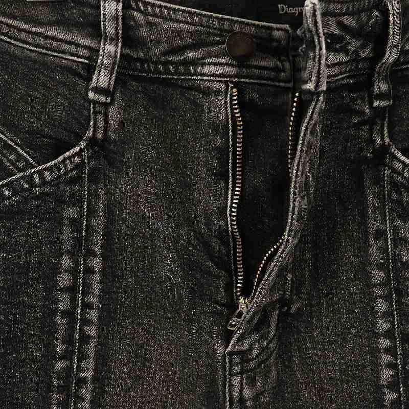 Diagram グレースコンチネンタル デニムスリムパンツ ストレッチ ブラック スリムブラックデニムパンツ / GRACE CONTINENTAL | GRACE