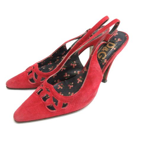 ディー&ジー ドルガバ ドルチェ&ガッバーナ D&G パンプス スエード  