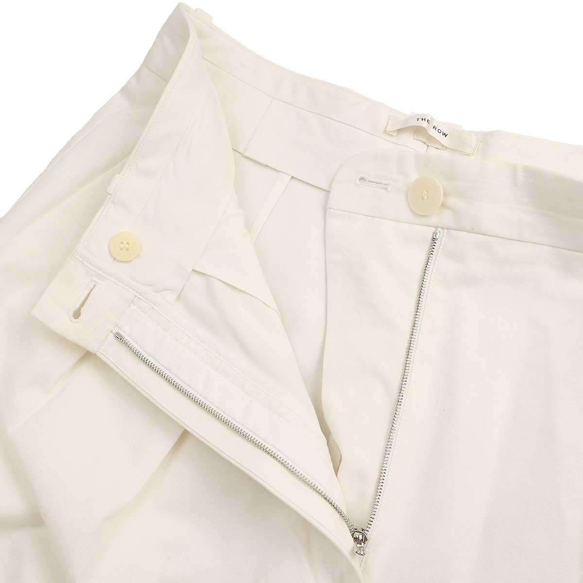 THE ROW ザ ロウ 2タック コットンワイドトラウザーパンツ AO101  