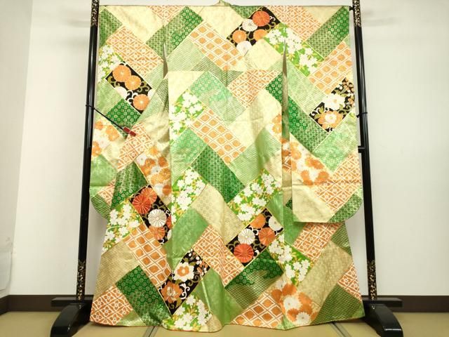 平和屋着物○豪華振袖 駒刺繍 吉祥花唐草文 金彩 正絹 逸品 DAAV8797tw  