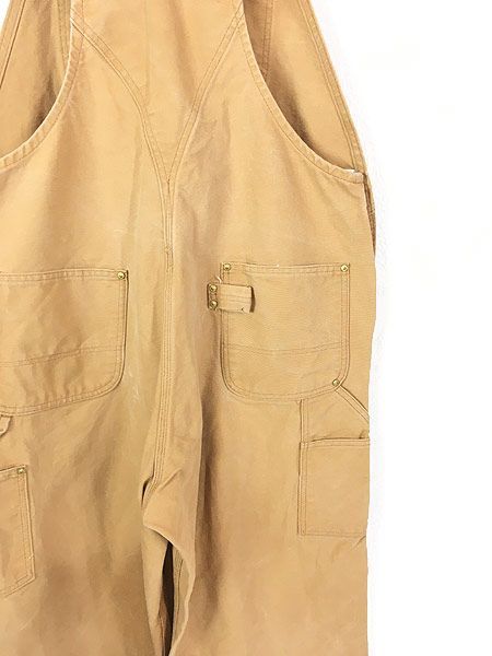 古着 90s Carhartt ブラウン ダック Wニー ワーク オーバーオール