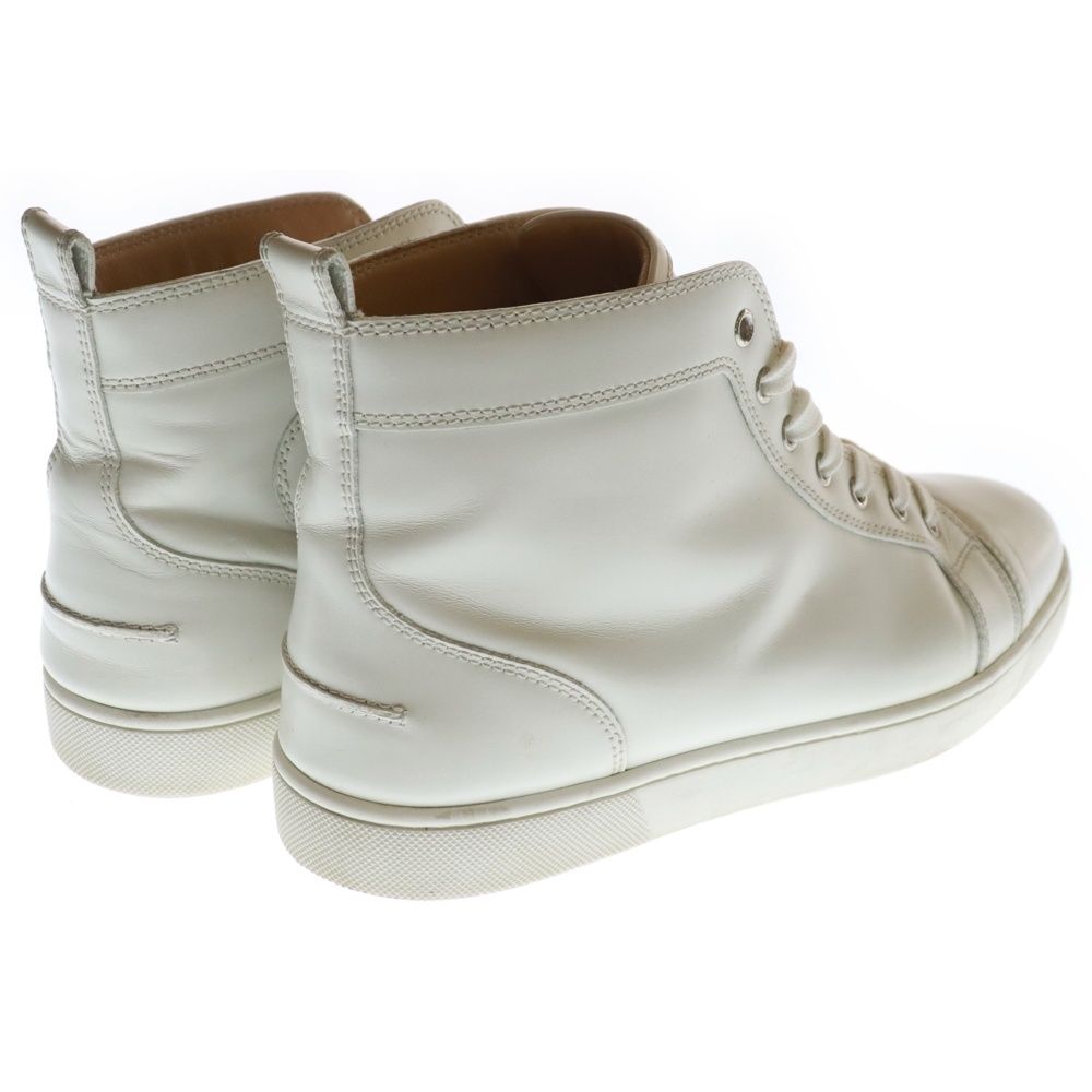 新品未使用 クリスチャンルブタン レザーハイカットスニーカー 白 22.5 中古・古着通販】Christian Louboutin (クリスチャン・ルブタン