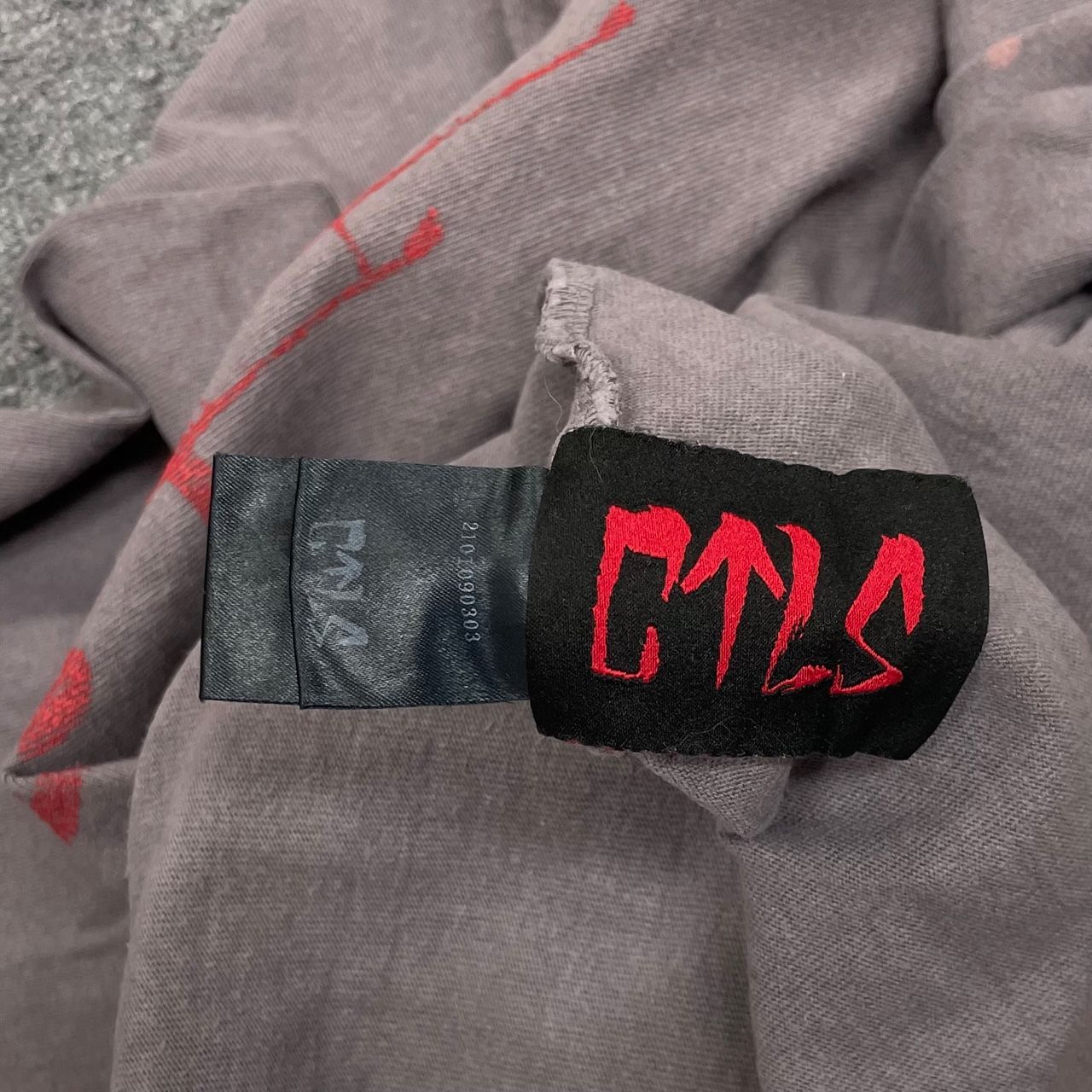 CVTVLIST クロスプリント ロングスリーブ カットソー Tシャツ