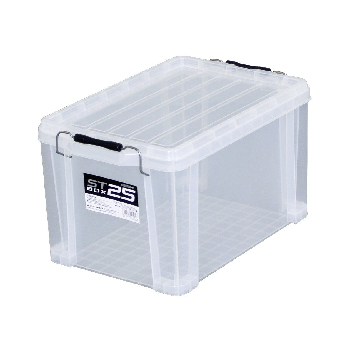 【人気商品】[幅29.5×奥行44.3×高さ26cm] 防災 クリア 積み重ね #25 STボックス 日本製 収納ボックス JEJアステージ