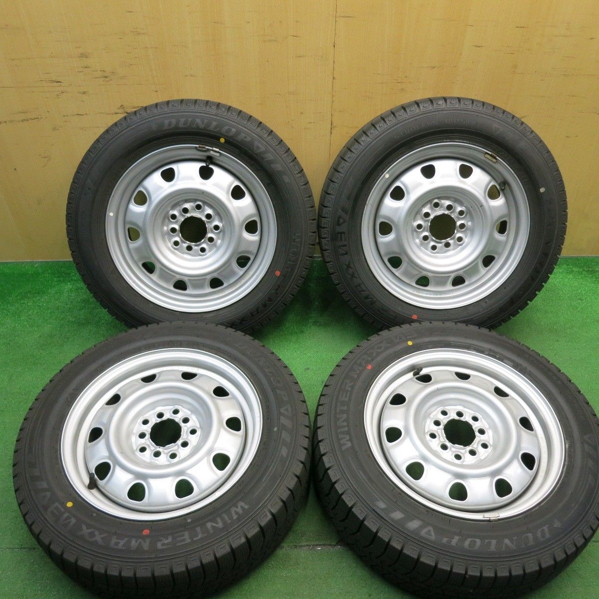 バリ溝 22年 キレイ 9.5分以上 スタッドレス 185|65R15 ダンロップ ウインターマックス 03 スチール ホイール 15インチ PCD114.3|5H 5051602AKス