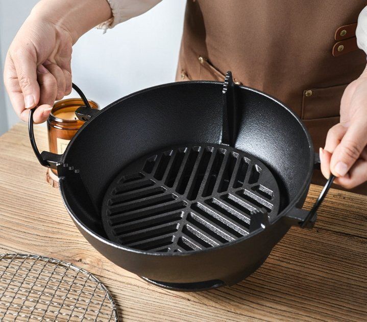 多機能バーベキューコンロ焼肉家庭用煮茶丸焼き炭アウトドアWP今季トレンド