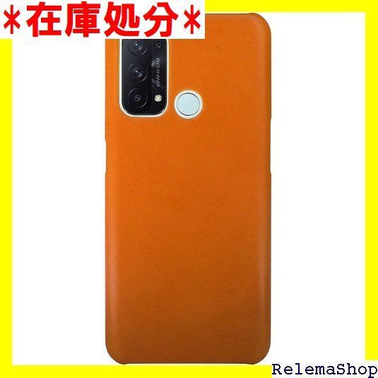 OPPO Reno5 A 本革栃木レザー 日本製 シンプルスマホケース ジーンズ キャメル 365