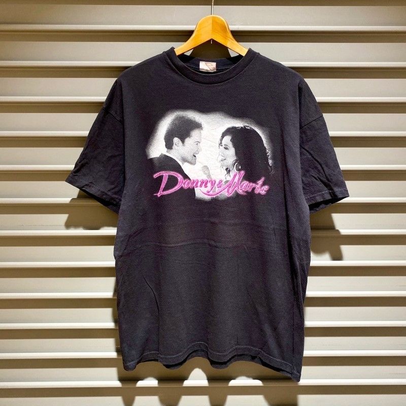 ドニー&マリー Donny & Marie Tシャツ 半袖 テレビ 両面プリント サイズ：メンズ M相当 ブラック【PI】