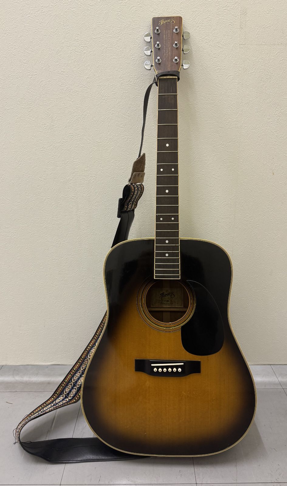 スズキバイオリン製スリーエスアコースティックギターAE-20S