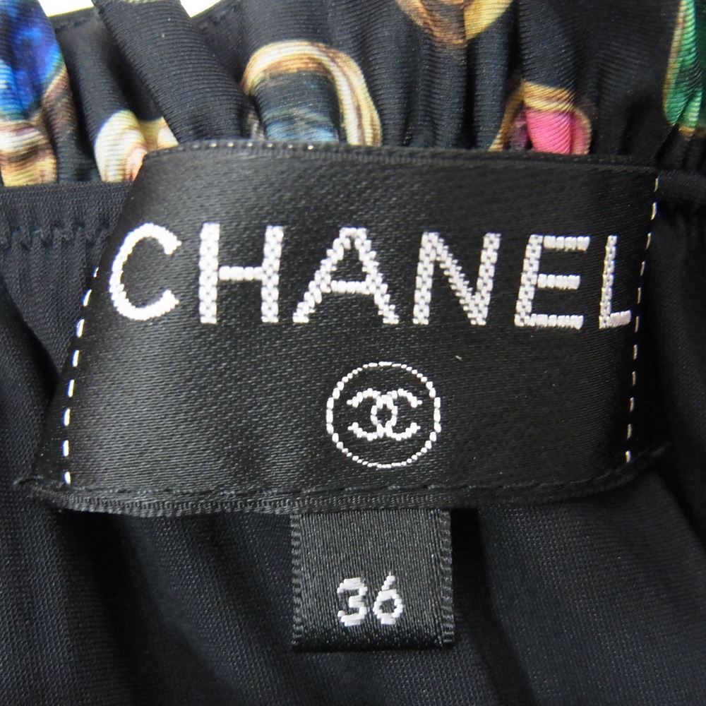 CHANEL シャネル 21SS P70157V48980 イタリア製 ミックスファイバー オフショルダー トップス ブラック系 36【中古】 -  メルカリ