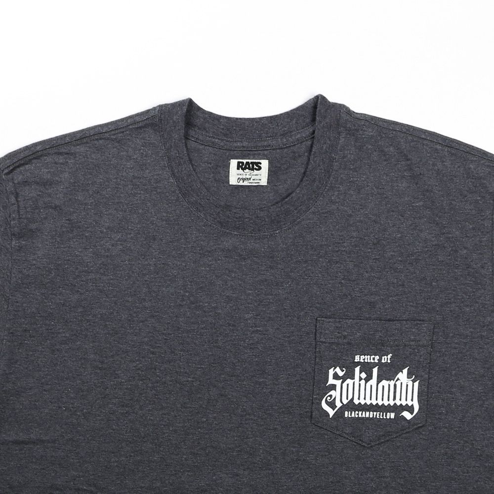 【RATS/ラッツ】SOLIDARITY POCKET TEE - CHARCOAL / Tシャツ / 24'RTC-0502【メンズ】【送料無料】