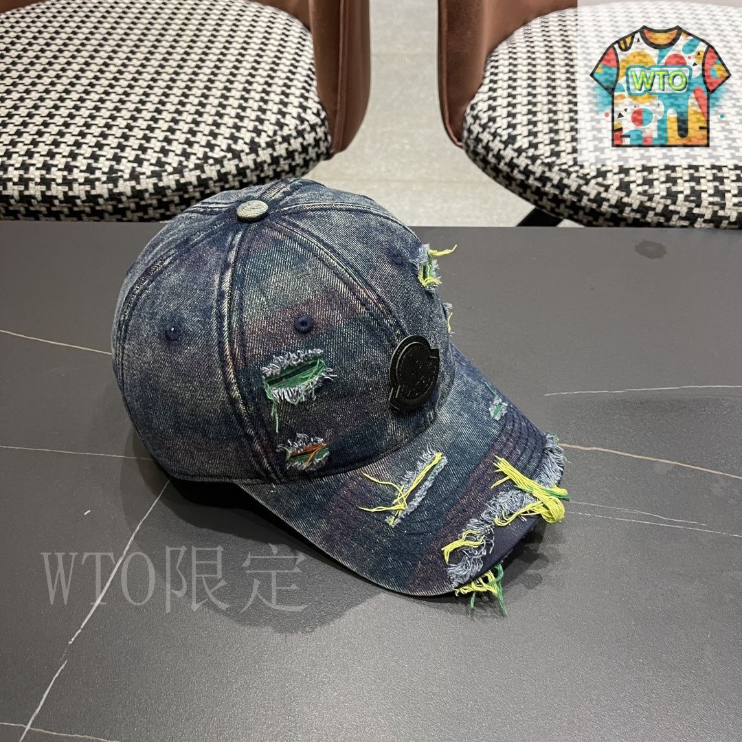 新品 MONCLER デニムハット モンクレール(MONCLER)モンクレール ハット 帽子 レディース
