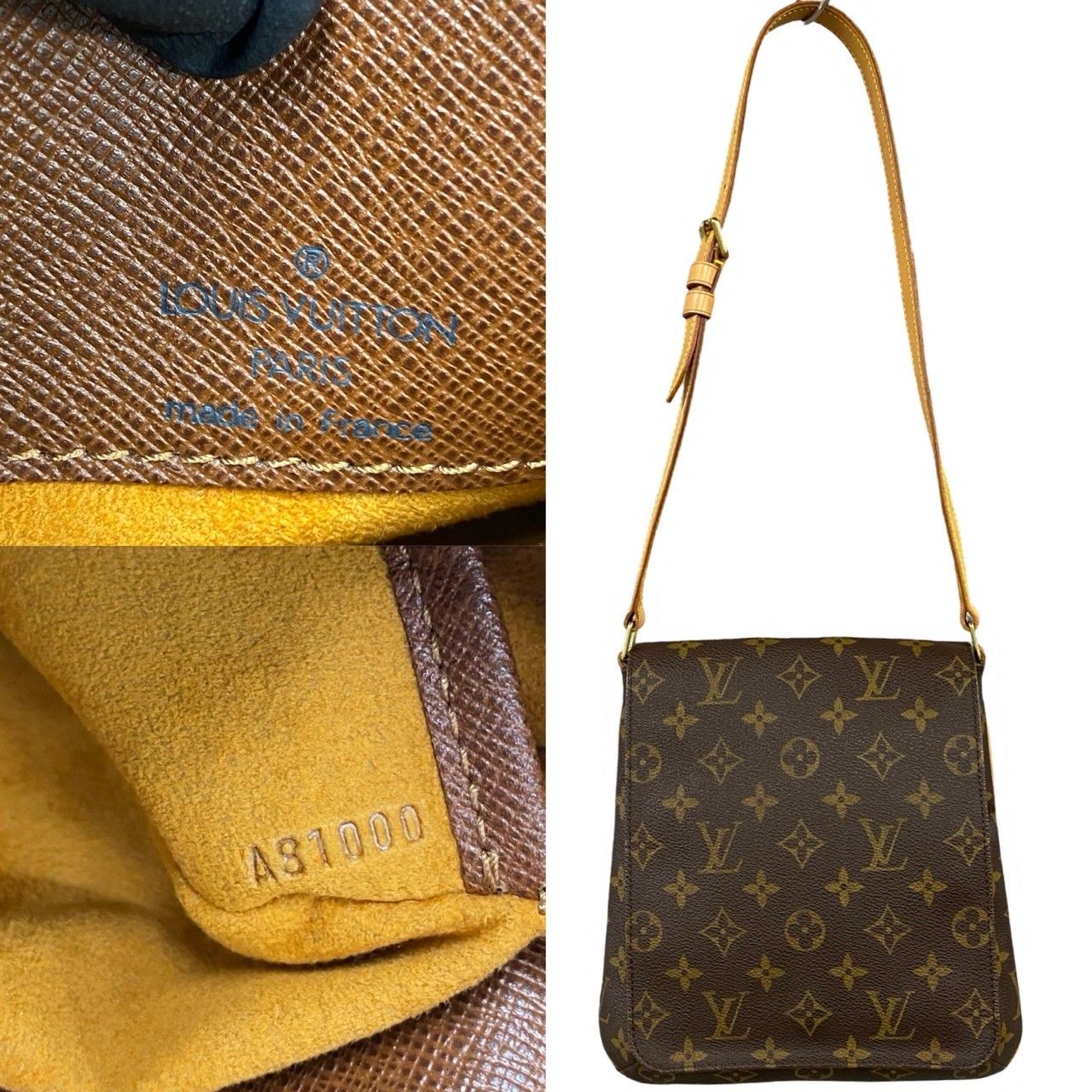 極 美品 LOUIS VUITTON ルイヴィトン ミュゼットサルサ モノグラム  