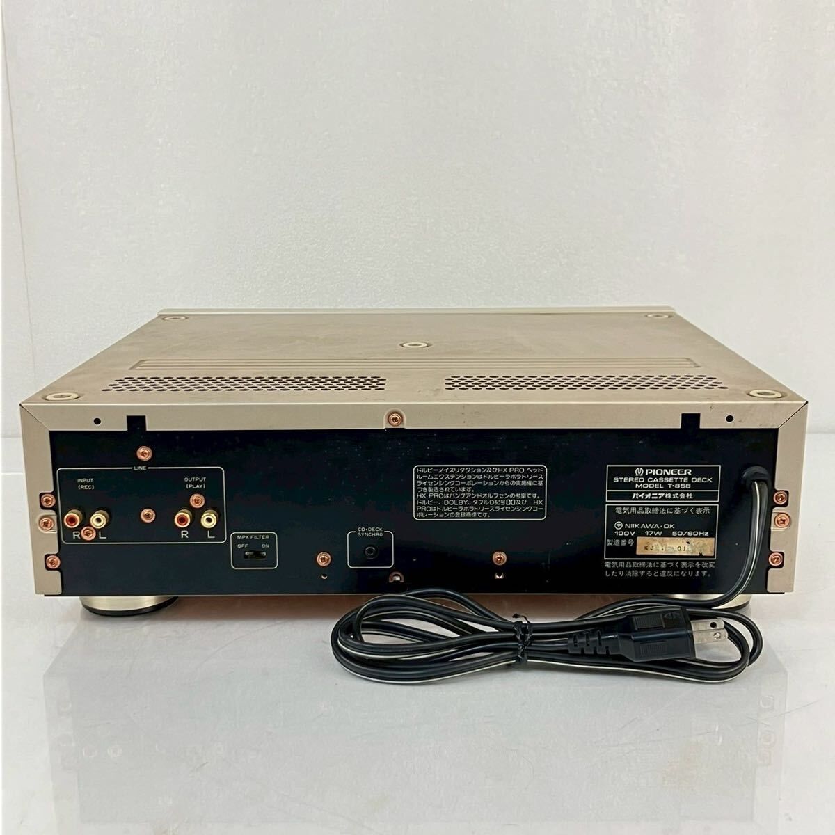 Pioneer T-858 CD・MD・カセットデッキ Pioneer T-858 CD・MD・カセットデッキ