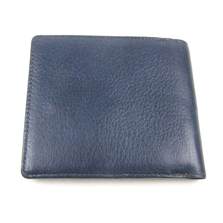 アニアリ 二つ折り財布 レザー 小銭入れあり ウォレット ブランド メンズ ネイビー aniary