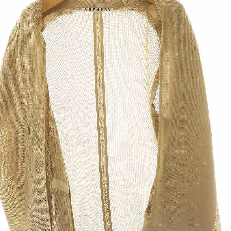 シーナリー SHENERY 24SS メッシュジャケット ダブル テーラード F
