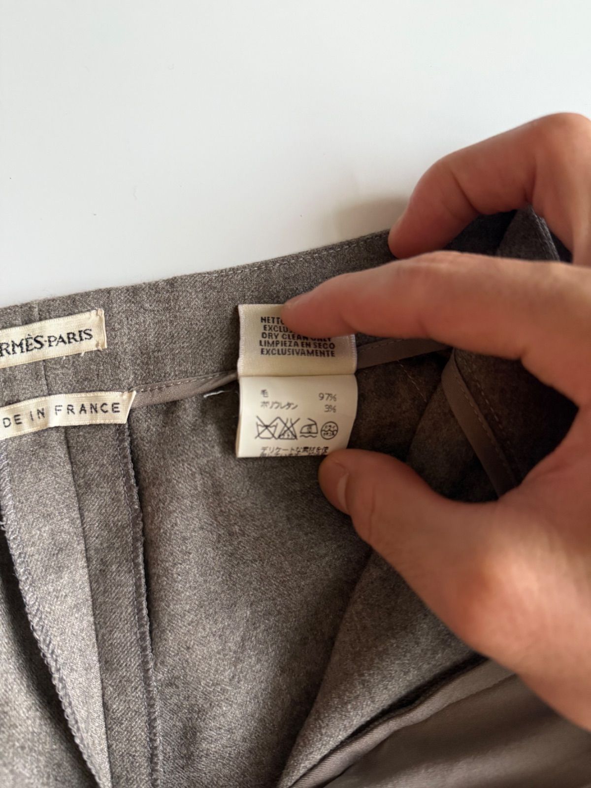 Hermès by Margiela wool slacks エルメス マルジェラ期 ウール スラックス archive アーカイブ DECORATOM_COM_BR