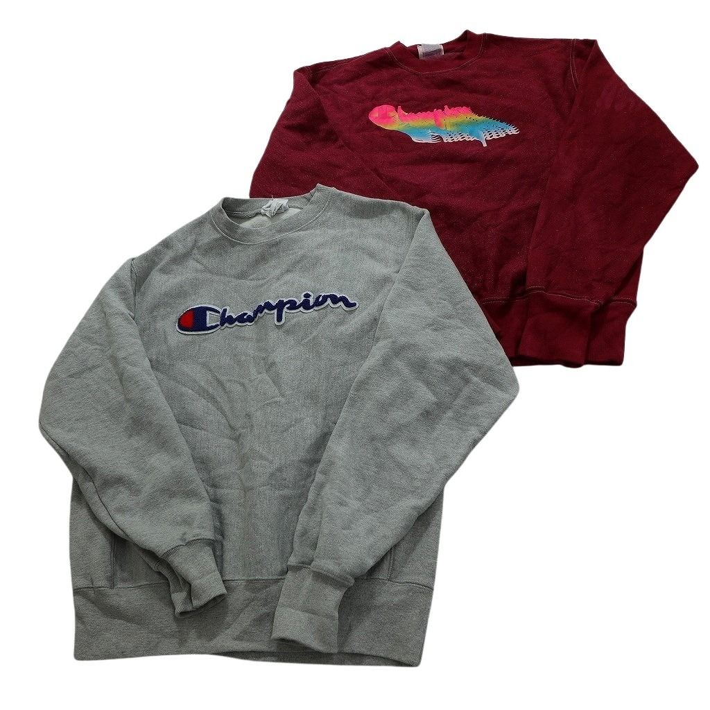 古着卸 まとめ売り チャンピオン Champion リバースウィーブ スウェット 8枚セット メンズ M タイダイ柄 総柄 古着 NC1032