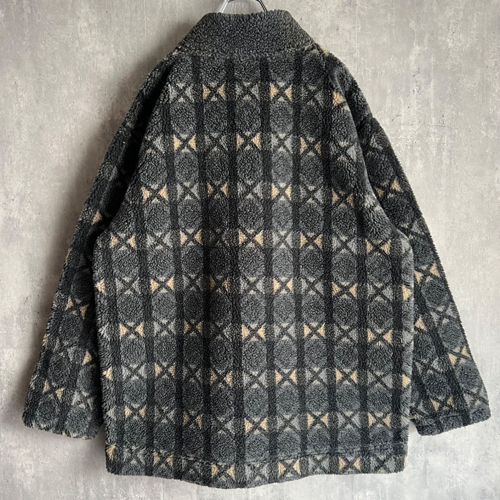 90s THE NORTH FACE ザノースフェイス ネイティブデザイン ハーフジップフリースジャケット RN61661 CA30516 Lサイズ KANDAIZUMI_COM