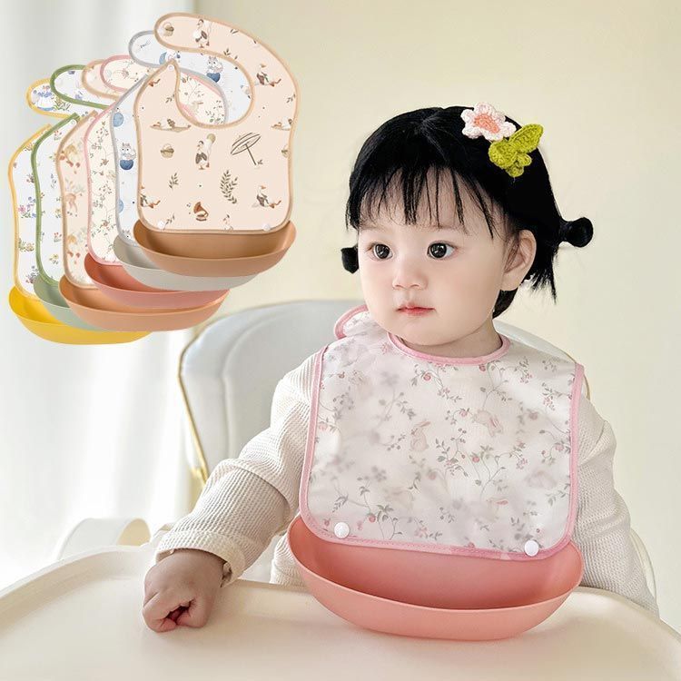 よだれかけ ポケット付き ビブ 女の子 お食事スタイ 組 お食事エプロン おしゃれ 男の子 お食事ビブ 保育園 入園準備 防水 食事用エプロン 柔らかい 赤ちゃんエプロン ベビーエプロン cjfj 145370