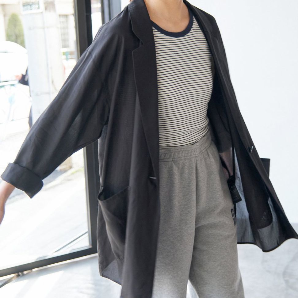 スピック＆スパン 去年 シアーコットンツイルルーズジャケット Spick & Span (スピックアンドスパン) シアーコットンツイル