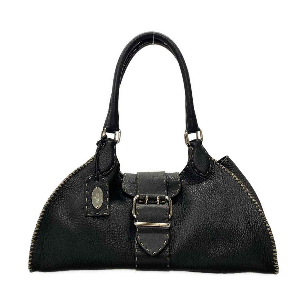 FENDI(フェンディ) ショルダーバッグ セレリア 8BR310 黒 レザー