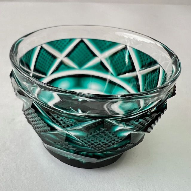 尚古集成館監修 薩摩ガラス工芸作 切子猪口 色被せガラス③ - メルカリ