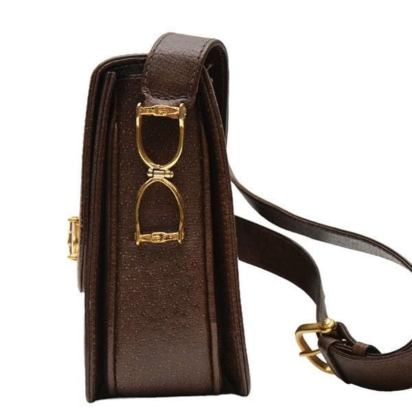 CELINE セリーヌ Vintage ホースビットレザーショルダーバッグ