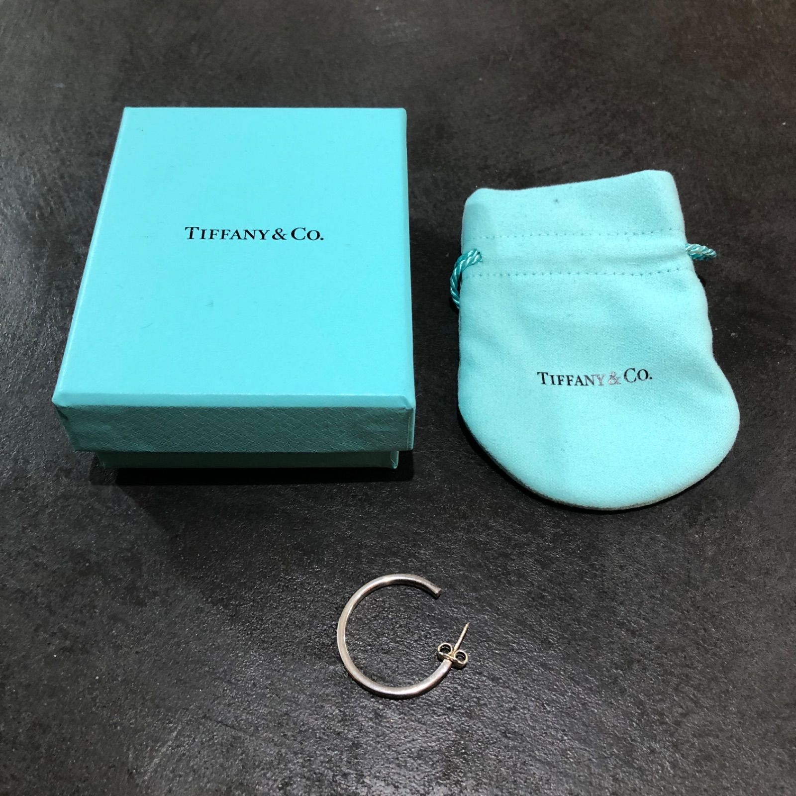 Tiffany ＆ Co. ティファニー ナローフープピアス スモール 片耳のみ ティファニー TIFFANY＆CO. 1837 ナロー フープピアス スモール