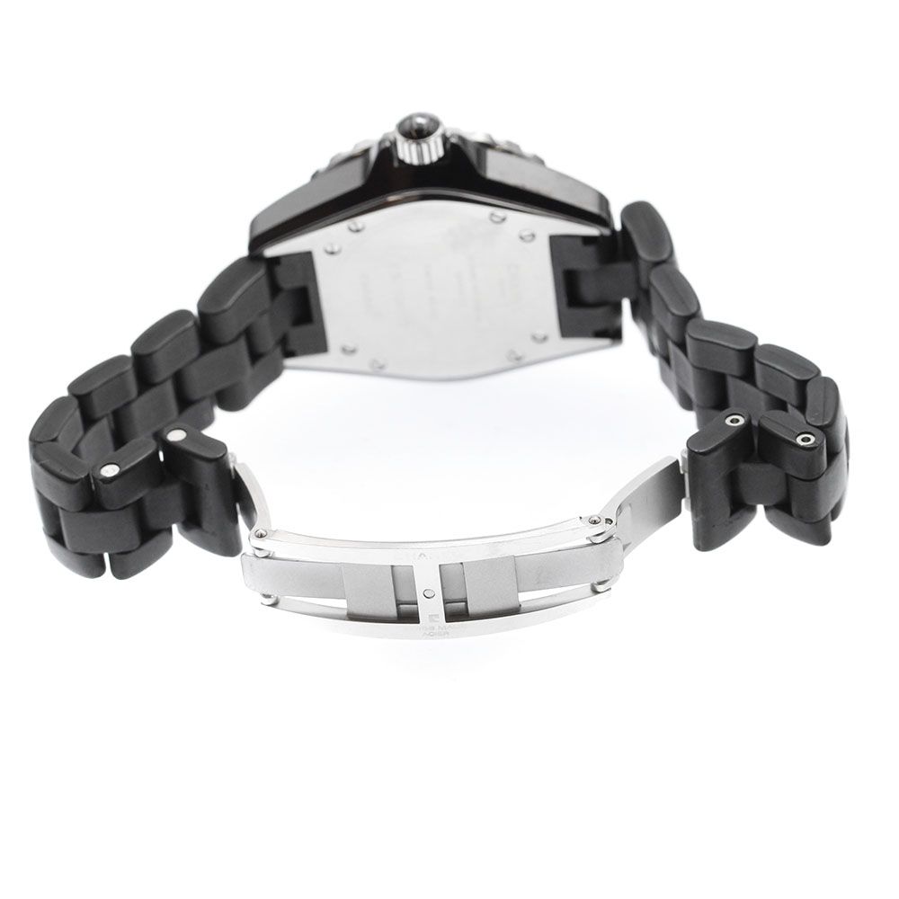 シャネル CHANEL H0681 J12 黒セラミック デイト クォーツ レディース_  