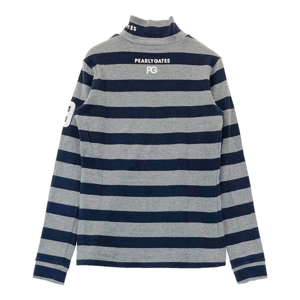 PEARLY GATES/パーリーゲイツ ボーダーハイネックシャツ（0） PEARLY GATES パーリーゲイツ ハイネック 長袖Tシャツ ボーダー柄