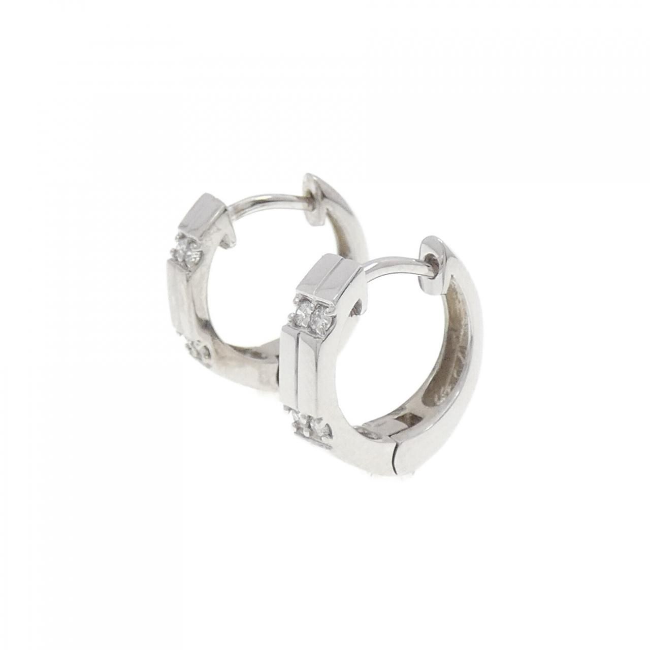 PT900 ダイヤモンド ピアス 0.08CT