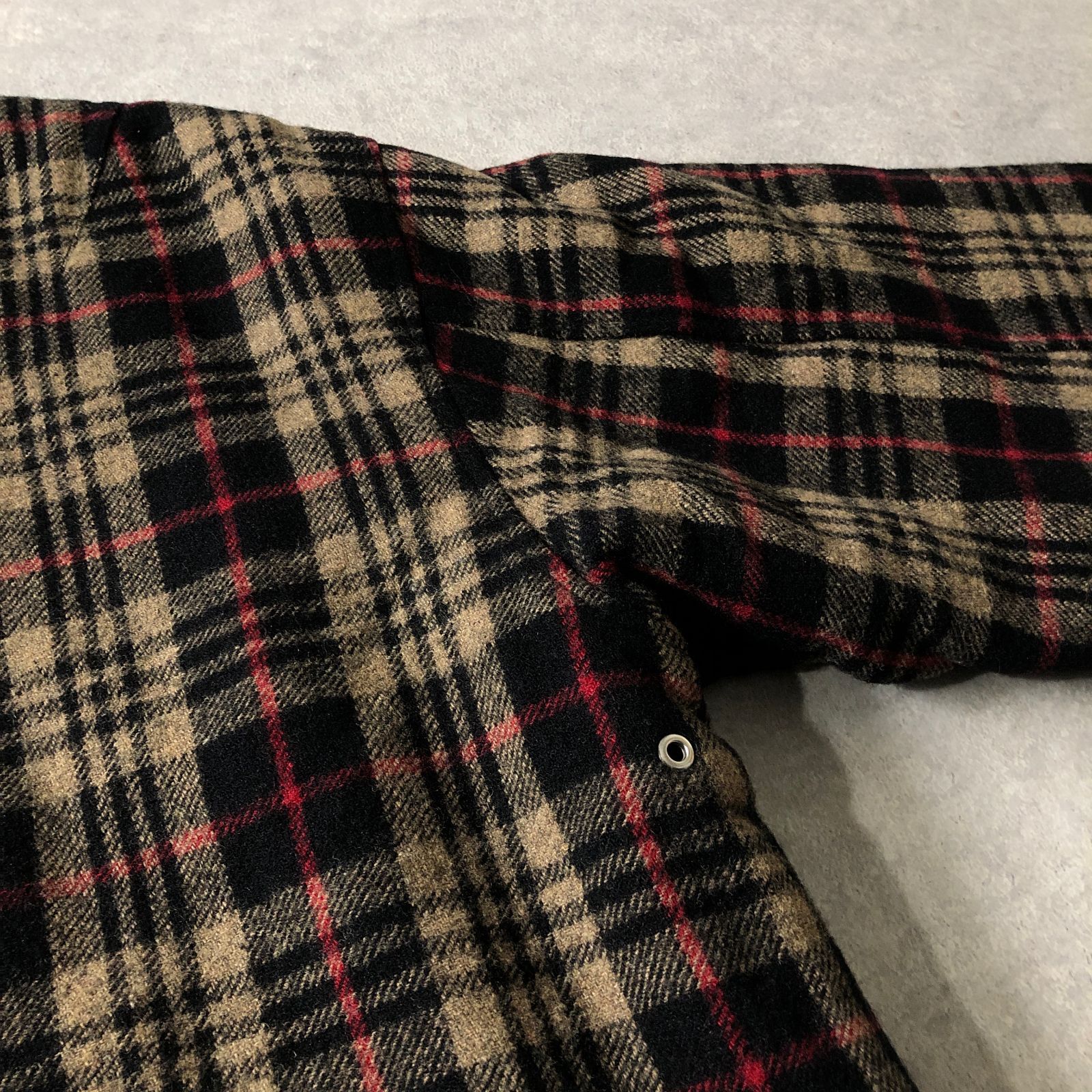 90's vintage OLD STUSSY ショーンフォントロゴ刺繍 ウール スタジャン