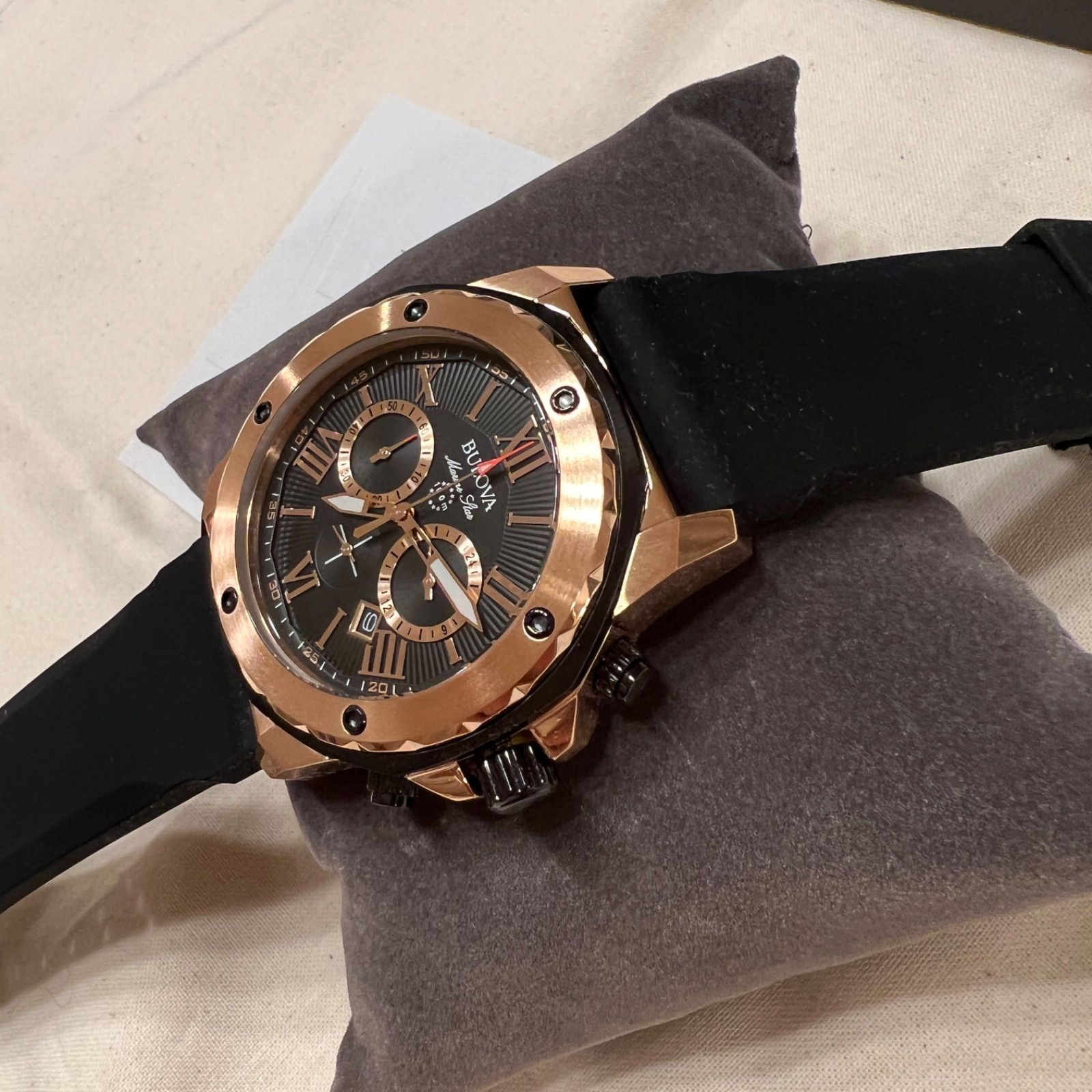 新品 日本未発売 ブローバ 98B278 マリンスター クロノグラフ 腕時計サイズカラー